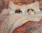 Henri de toulouse-lautrec the bed